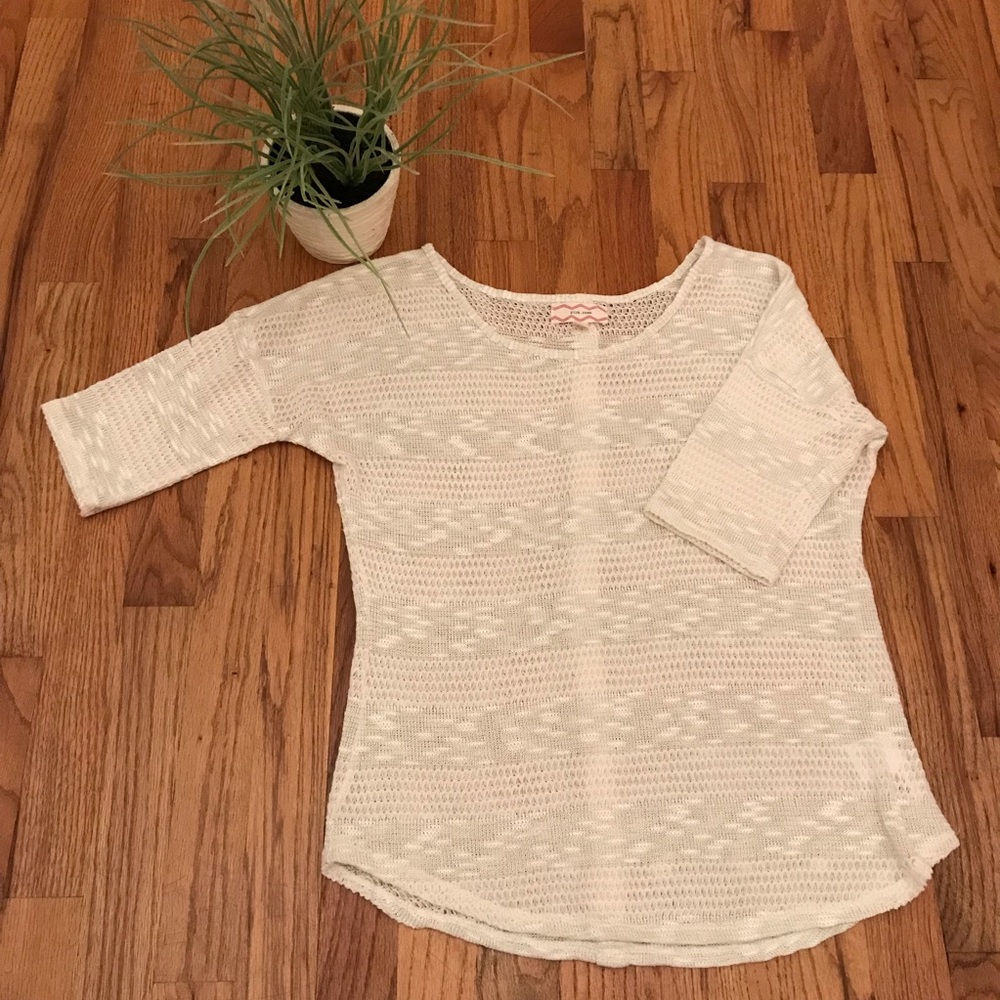 Pink Rose Knit Top